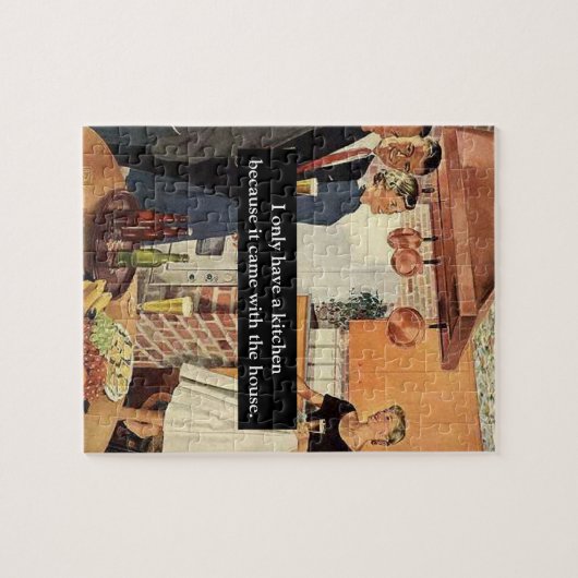 Vintages Brautparty / Haus Erwärmung Party Puzzle (Horizontal)