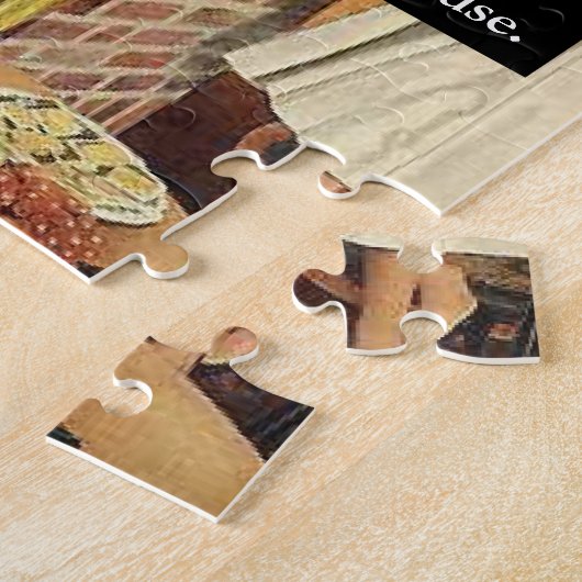 Vintages Brautparty / Haus Erwärmung Party Puzzle (Seite)