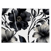 Vintages Brautparty in Schwarzweiß Große Geschenktüte (Rückseite)