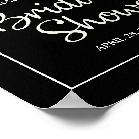 Vintages Brautparty Poster (Ecke)