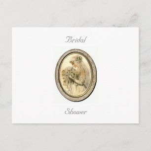 Vintages Brautparty Postkarte