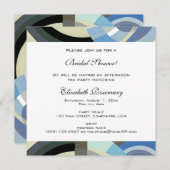 Vintages Brautparty, Retro Art Deco Jazz Einladung (Vorne/Hinten)