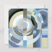 Vintages Brautparty, Retro Art Deco Jazz Einladung (Rückseite)