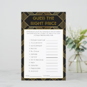 Vintages Brautparty-Spiel mit Schwarz-Weiß-Technik (Stehend Vorderseite)