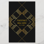 Vintages Brautparty-Spiel mit Schwarz-Weiß-Technik (Rückseite)