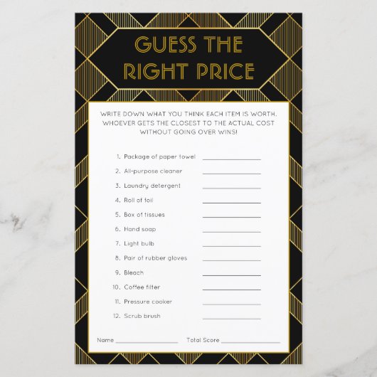 Vintages Brautparty-Spiel mit Schwarz-Weiß-Technik (Vorderseite)