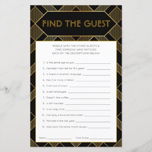 Vintages Brautparty-Spiel mit Schwarz-Weiß-Technik (Vorderseite)