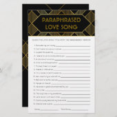 Vintages Brautparty-Spiel mit Schwarz-Weiß-Technik (Vorne/Hinten)