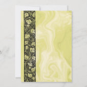 Vintages Brautparty, Viktorianische Blätter für de Einladung (Rückseite)