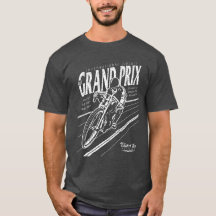 Vintages Brett-Verfolger-Grand- Prixmotorrad-Shirt