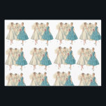 Vintages Bridal Wrapping Paper Geschenkpapier Set<br><div class="desc">Bridal-Packpapier im Stil der Vintagen 50er Jahre</div>