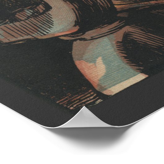 Vintages Briefdruckerposter Poster (Ecke)