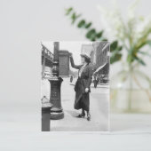 Vintages Briefkasten und Foto Postkarte (Stehend Vorderseite)