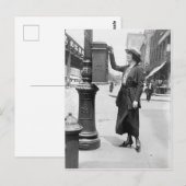 Vintages Briefkasten und Foto Postkarte (Vorne/Hinten)