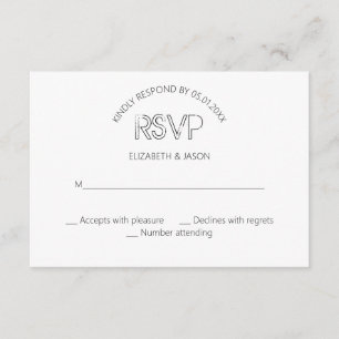 Vintages Briefmarken-Hochzeit UAWG RSVP Karte
