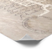 Vintages Briefposter Poster (Ecke)