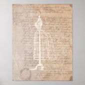 Vintages Briefposter Poster (Vorne)