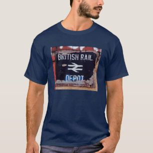 Vintages britische Schienen-Depot T-Shirt