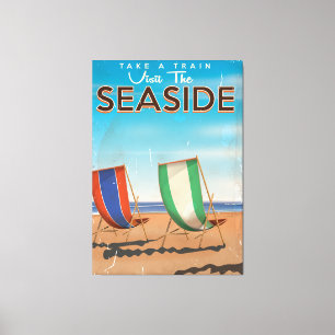 Vintages britisches Reiseplakat für die Seele. Leinwanddruck