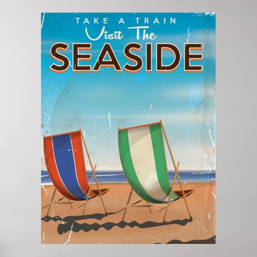 Vintages britisches Reiseplakat für die Seele. Poster (Vorne)