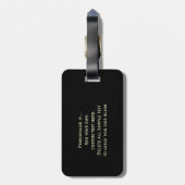 Vintages britisches rotes Phonebox Gepäckanhänger (Rückseite vertikal)