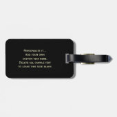 Vintages britisches rotes Phonebox Gepäckanhänger (Rückseite horizontal)