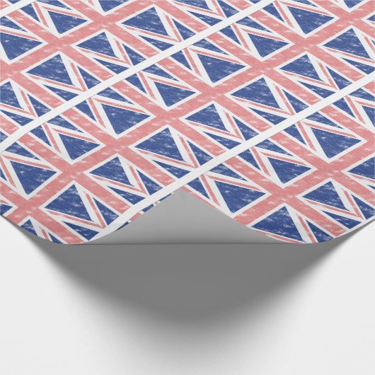 Vintages BRITISCHES Verpackungs-Papier Geschenkpapier (Ecke)