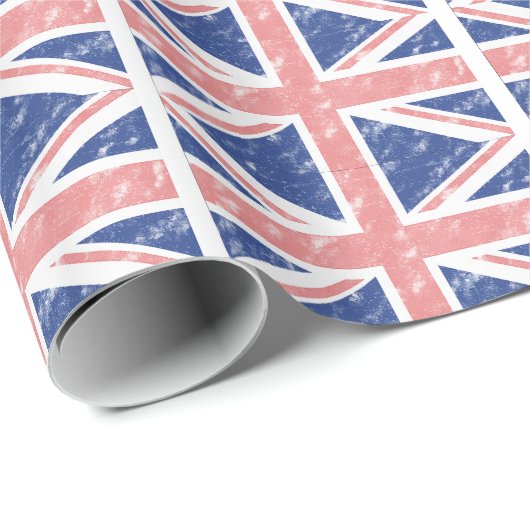 Vintages BRITISCHES Verpackungs-Papier Geschenkpapier (Rolleneckpunkt)