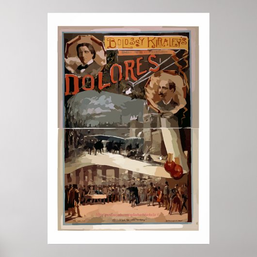 "Vintages Broadside-Bolossy-Kiralfy-Grand-Parison Poster (Vorne)