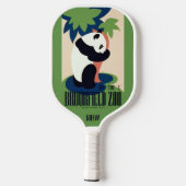 Vintages "Brookfield Zoo"-Monogramm Pickleball Schläger (Rückseite)