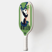 Vintages "Brookfield Zoo"-Monogramm Pickleball Schläger (Links)