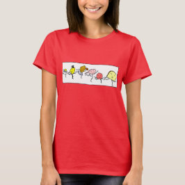 Vintages Brot, Kartoffeln, Milch und anderes T-Shi T-Shirt