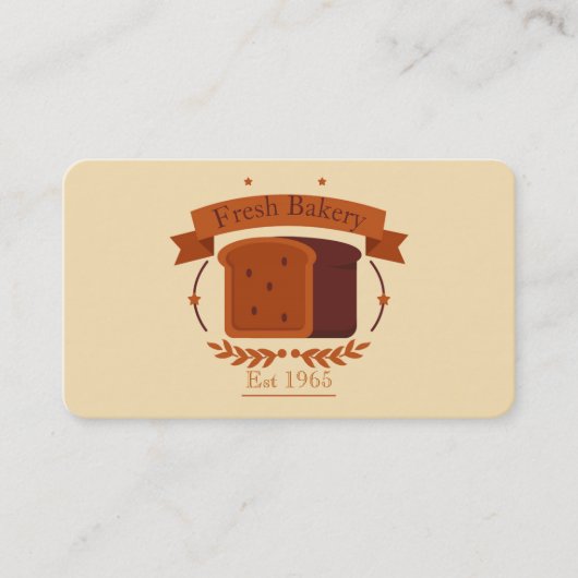 Vintages Brot Visitenkarte (Vorderseite)