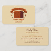 Vintages Brot Visitenkarte (Vorne/Hinten)