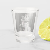 Vintages "Bruder-" Schuss-Glas Schnapsglas (Rückseite)