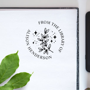 Vintages Buch der Botanicals Stars Individuelle Na Gummistempel