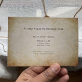 Vintages Buch Geheimgarten RSVP Karte