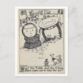 Vintages Buch Illustration Tafelstuhl Postkarte (Vorderseite)