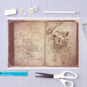 Vintages Buch Seidenpapier (Handwerk)
