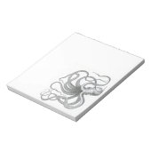 Vintages Buch über Nautic Steampunk-Oktopus zeichn Notizblock (Rotiert)