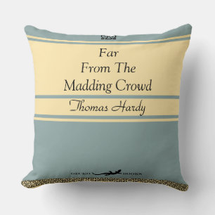 Vintages Buch weit weg von der Madding Crowd Kissen