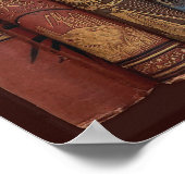 VINTAGES BUCHBÜCHER POSTER (Ecke)