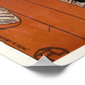 Vintages Buchcover-Poster Poster (Ecke)