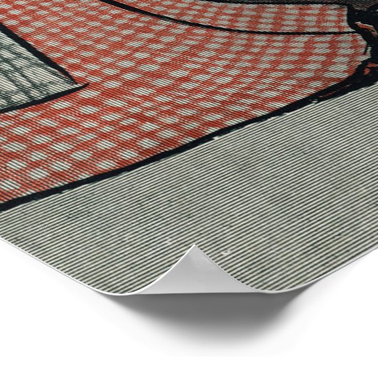 Vintages Buchcover-Poster Poster (Ecke)