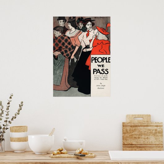 Vintages Buchcover-Poster Poster (Küche)