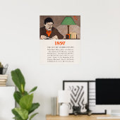 Vintages Buchcover-Poster Poster (Heimbüro)