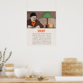 Vintages Buchcover-Poster Poster (Küche)