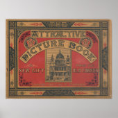 Vintages Buchcover-Poster Poster (Vorne)