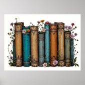 Vintages Bücherposter oder Entpackpapier Poster (Vorne)