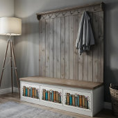 Vintages Bücherposter oder Entpackpapier Poster